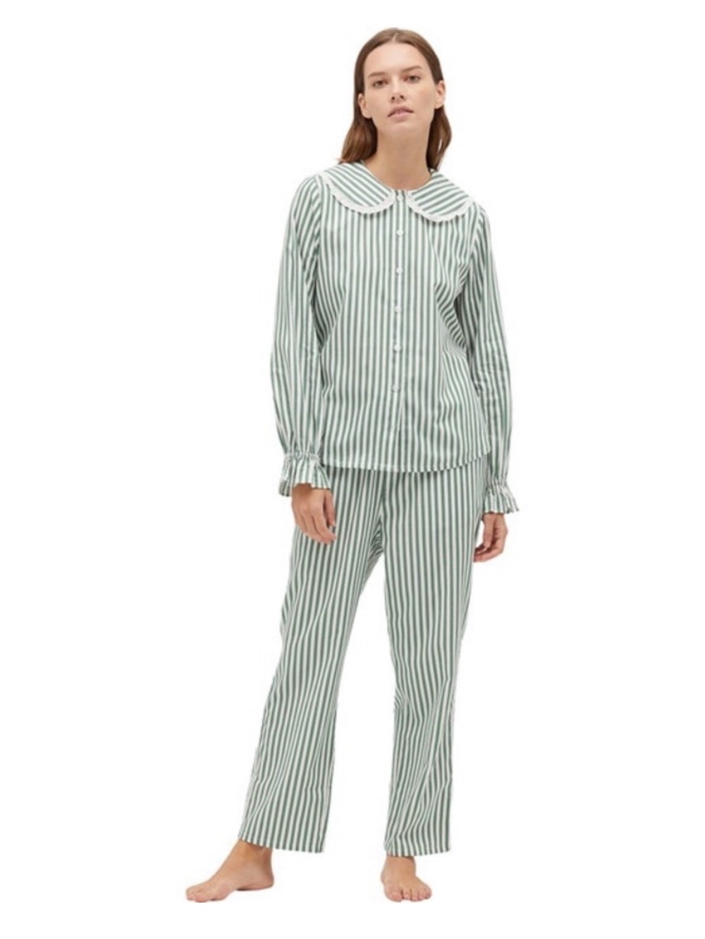 Striped Green Cypress Pajama Set
